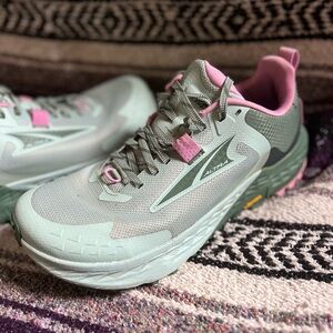 Altra Women's Mint Green and Pink Trail Running Shoes